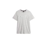 Superdry Tonal Embroidered Logo T Shirt, Athletic Grey Marl, L Homme
