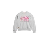 Superdry Tonal VL Loose Sweatshirt Maillot de survêtement, Gris (Flake Grey Marl), 40 Femme