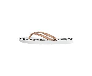 Superdry Tongs pour femme Code Essential, Rose métallisé, Medium