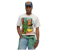 Superdry Travel Postcard Short Sleeve T-shirt Gris L Homme