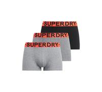 Superdry - Trunk Triple Pack - Boxer homme Ath Grey Feeder / Black Stripe / Black - L