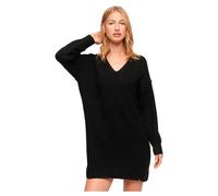 Robe pull en maille Ã col en V femme Superdry Noir S