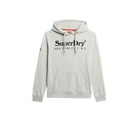 Superdry Venue Classic Logo Hoodie Maillot de survêtement, Gris, L Homme