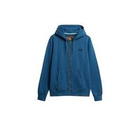 Superdry Veste à capuche délavée Essential pour homme avec logo, Insigne délavé bleu, S