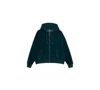 Superdry Veste à capuche en velours pour femme, Vert pin foncé, 42