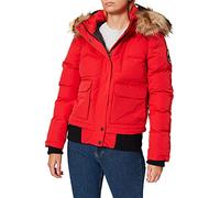 Superdry Veste Bomber Everest pour Femme, Rouge, 36
