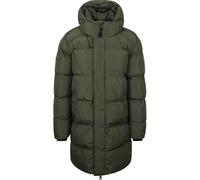 Superdry Veste Bouffante Long Hooded Mousse Vert Vert Foncé Taille Xl