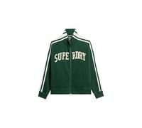 Superdry Veste de survêtement crème / vert foncé, Taille S