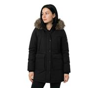 Superdry Blouson Everest 02A – Fausse fourrure – Noir – Femme Taille M