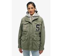 Superdry Veste militaire Jersey Emb Vert Femme Taille S