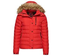 Superdry Veste matelassée Coat pour femme, Rouge (high risk red), 36