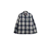 Superdry Veste mi-saison 'Miller' bleu foncé / gris / blanc, Taille M