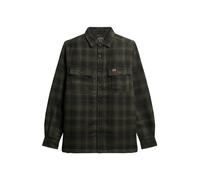 Superdry Veste mi-saison 'Miller' vert foncé / noir, Taille S