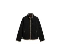 Superdry Veste polaire d'extérieur pour homme avec fermeture éclair intégrale, Noir contrasté, M