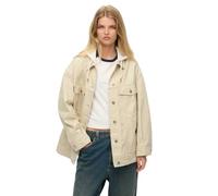 Superdry Veste trucker à capuche Relaxed Beige Taille L