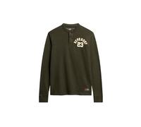 Superdry Vintage Athletic Grandad Long Sleeve T-Shirt L