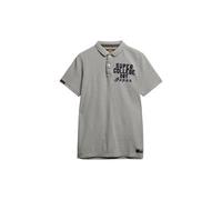 Superdry Vintage Athletic Short Sleeve Polo Beige L Homme
