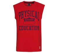 Superdry Vintage Athletic Vest Gilet/Surgilet, Varsity Red, M Homme