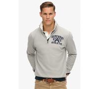 Superdry - Vintage Athletic Zip Half-Zip - Pullover homme Vintage Sweat Light Grey Marl - L