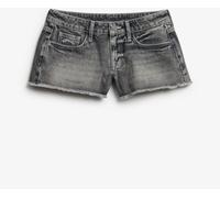 Superdry Vintage Black Denim Low Rise Hot Shorts Vintage Black Denim 36