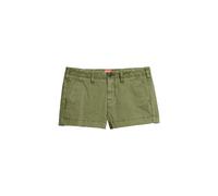 Superdry Vintage Chinois Hot Short, Vert Olive Kaki, 38 Femme