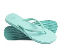 Superdry Tongs classiques vintage pour femme, aqua, Large