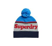 Superdry Vintage Classic Logo Beanie, Béret Femme, New Royal/Red,