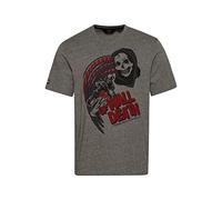 Superdry Vintage Crossing Lines BK Tee T-Shirt, Grey Slub Grindle, L Homme