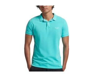 Superdry - Vintage Destroyed Polo - Homme - Tops - Bleu - Taille: L