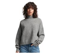 Superdry Vintage Essential Mock Neck Sweater, Gris, 42 Femme