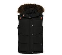 Superdry Vintage Everest Faux Fur Vest Noir L Femme