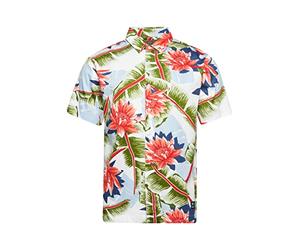 Superdry Vintage Hawaiian S/S Chemise Homme, Feuille de Banane Optique, L