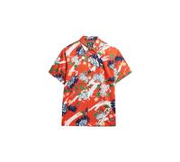 Superdry Vintage Hawaiian Short Sleeve Shirt Orange M Homme