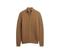 Superdry Vintage Jacob Henley T-Shirt pour Homme, Classic Brown Camel, M