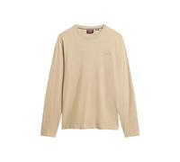 Superdry Vintage Logo EMB L/S Top T-Shirt, Marron, Tache Marl, L Homme