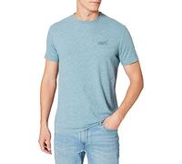 Superdry Vintage Logo EMB Tee T-Shirt, Desert Sky Blue Grit, XL Homme