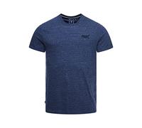 Superdry Vintage Logo EMB Tee T-Shirt, Marine Chiné, S Homme