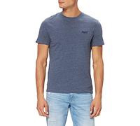 Superdry Vintage Logo EMB Tee T-Shirt, Marine Chiné, S Homme