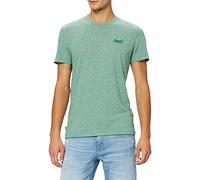 Superdry Vintage Logo EMB Tee T-Shirt, Vert Brillant, L Homme