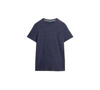 Superdry Vintage Logo Micro EMB Tee C2-T-Shirt Non imprimé (Taille M), Bleu (Dark Indigo Blue Marl), S Homme