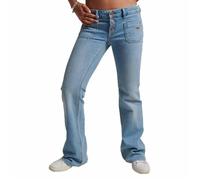 Superdry Vintage Low Rise Slim Flare Pantalon, Heritage Mid Wash, 30W Femme 32/32