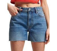 Superdry Vintage Mid Rise Cut Off Shorts Bleu 24 Femme