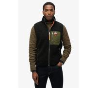 Superdry - Vintage Retro Borg Fleece - Polaire sans manches homme Black - XL