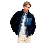 Superdry Vintage Retro Fleece Full Zip Sweatshirt Bleu M Homme