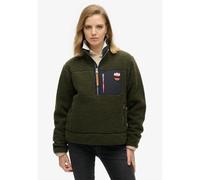 Superdry - Vintage Retro Half Zip Fleece - Polaire femme Army Khaki Green - XS