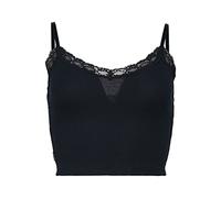 Superdry Vintage Rib Lace Trim Cami Top, Chemise Business,