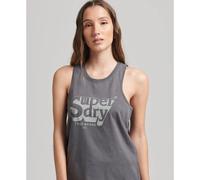 Superdry Vintage Shadow Sleeveless T-shirt Gris 2XS Femme
