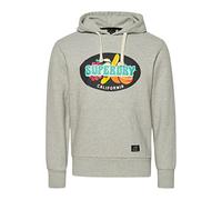 Superdry Vintage Surf Ranchero Hood Sweat à Capuche, Light Grey Marl, M Homme
