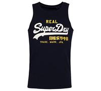 Superdry Vintage VL Classic Vest Gilet/Surgilet, Midnight Blue Grit, S Homme