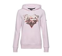 Superdry Vintage VL Narrative Hood Sweat-Shirt À Capuche Sport, Rose chiné, 36 Femme